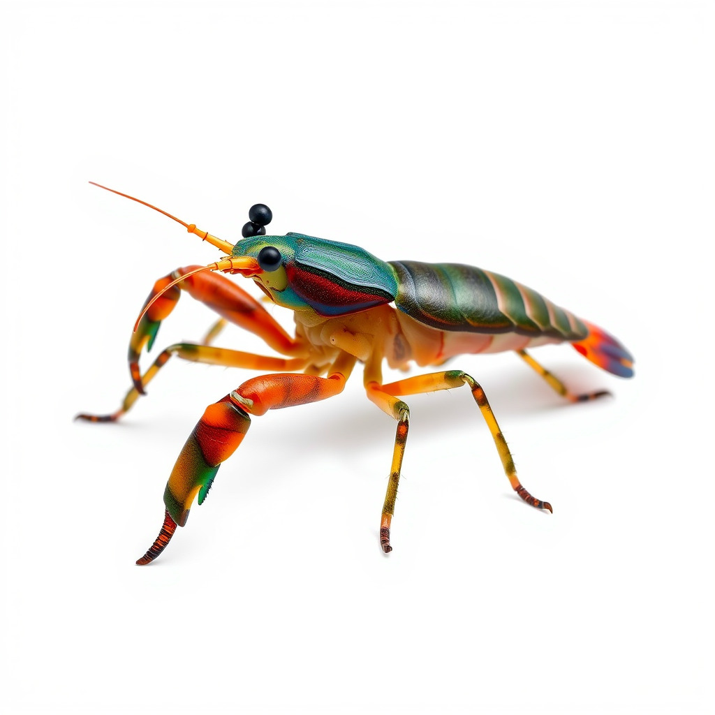 Peacock Mantis Shrimp Vivid Rainbow Model Pack Low-poly 3D model_3
