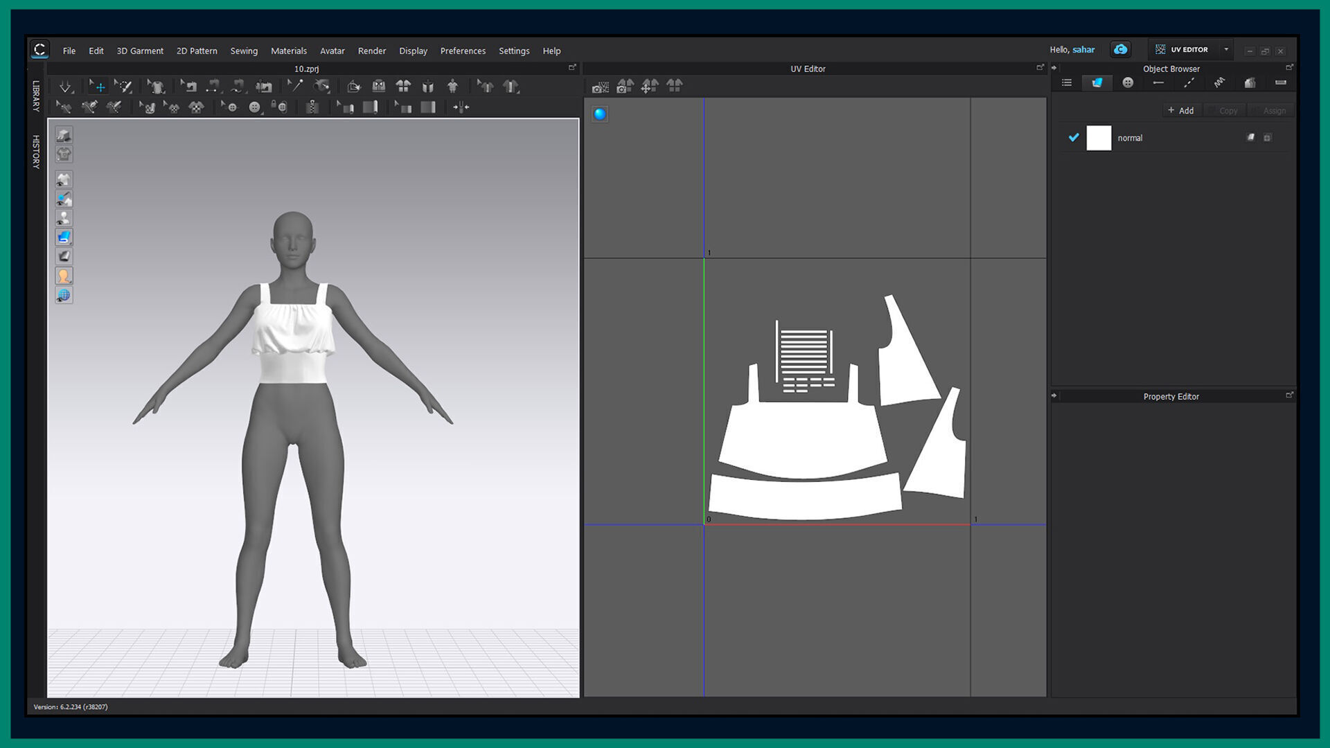 10 female top 3D model_13