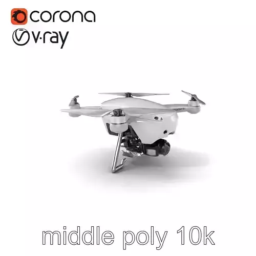Hovering Reconnaissance Drone Spherical Chassis Model Pack Low-poly 3D model