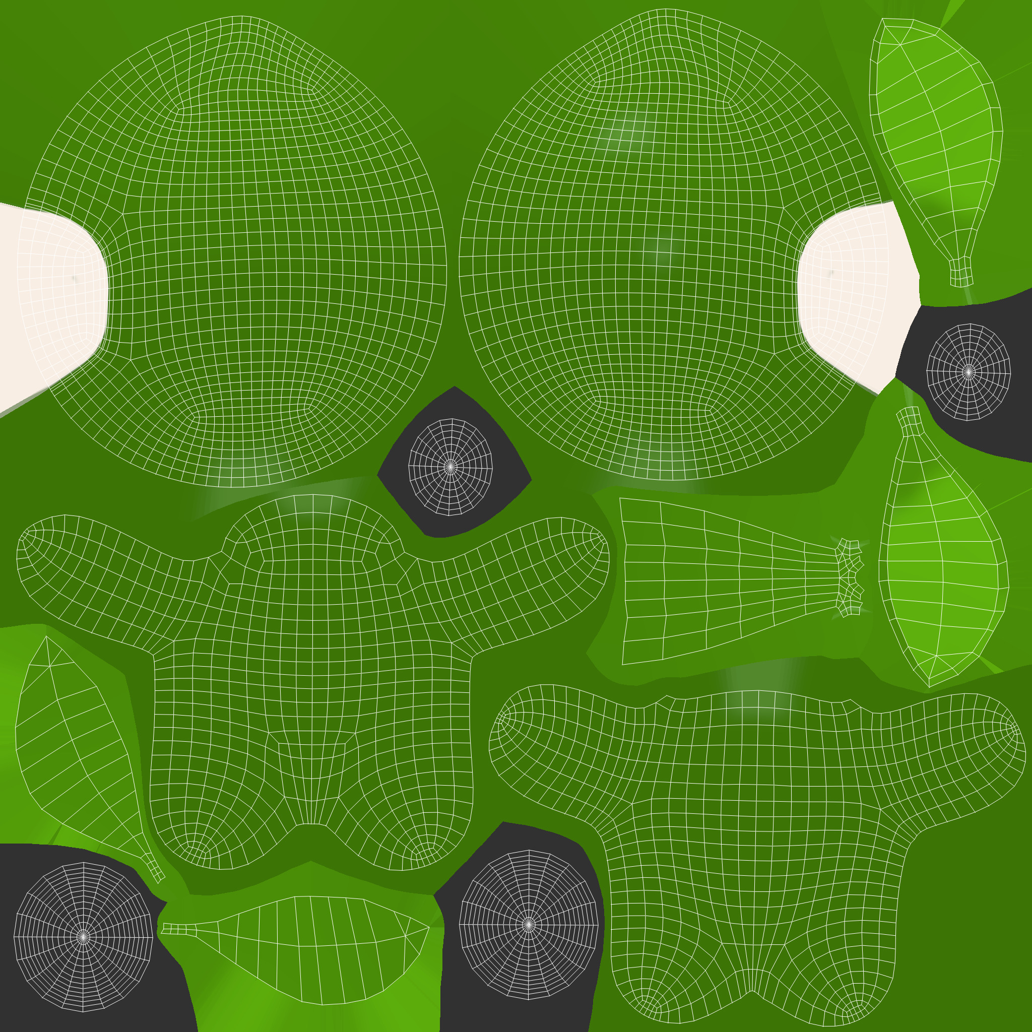 Low-Poly Character003 Leaf Mascot Animated Low-poly 3D model_21