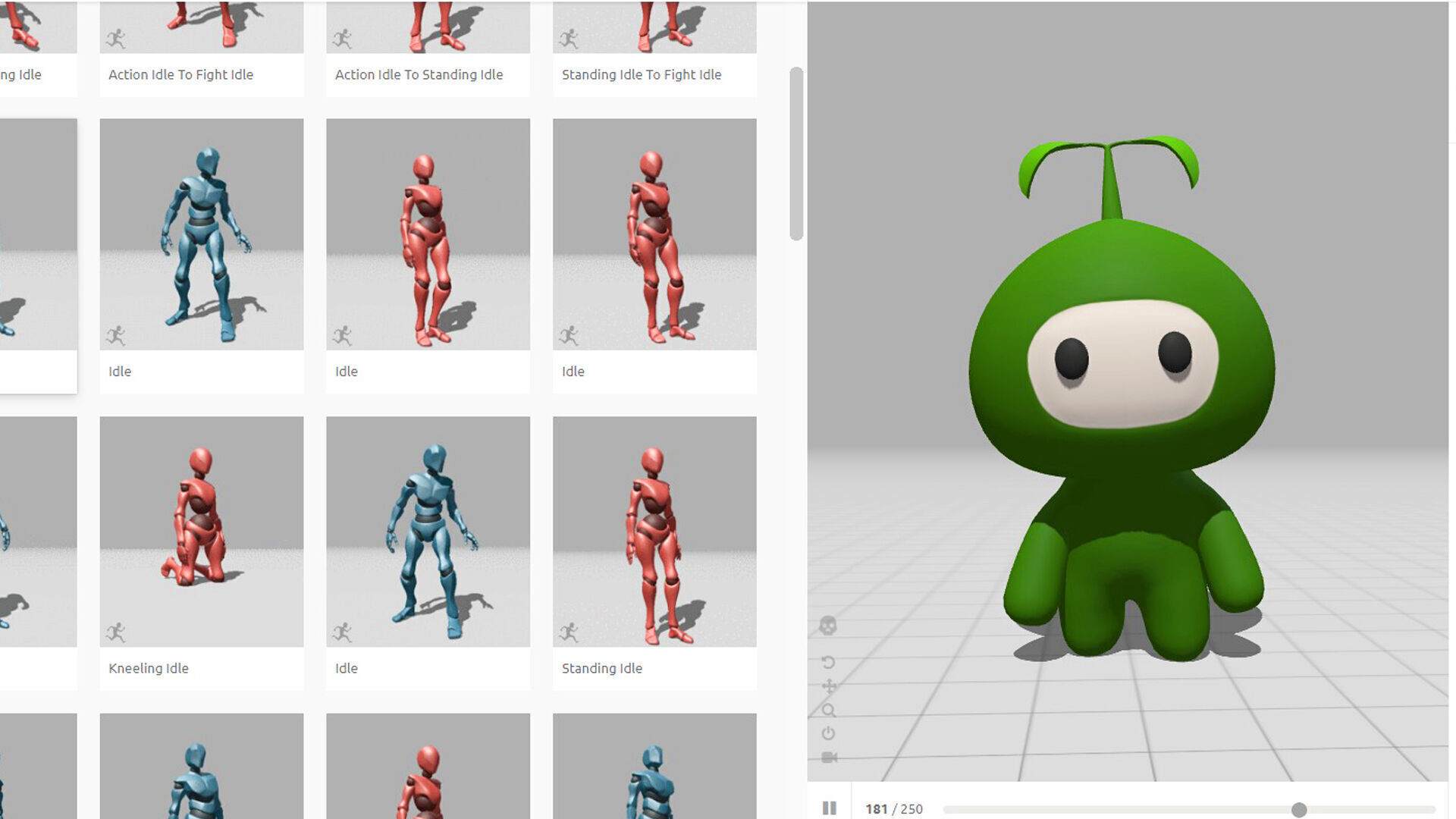 Low-Poly Character003 Leaf Mascot Animated Low-poly 3D model_2