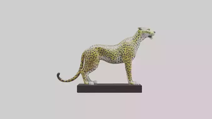 Leopard statue model