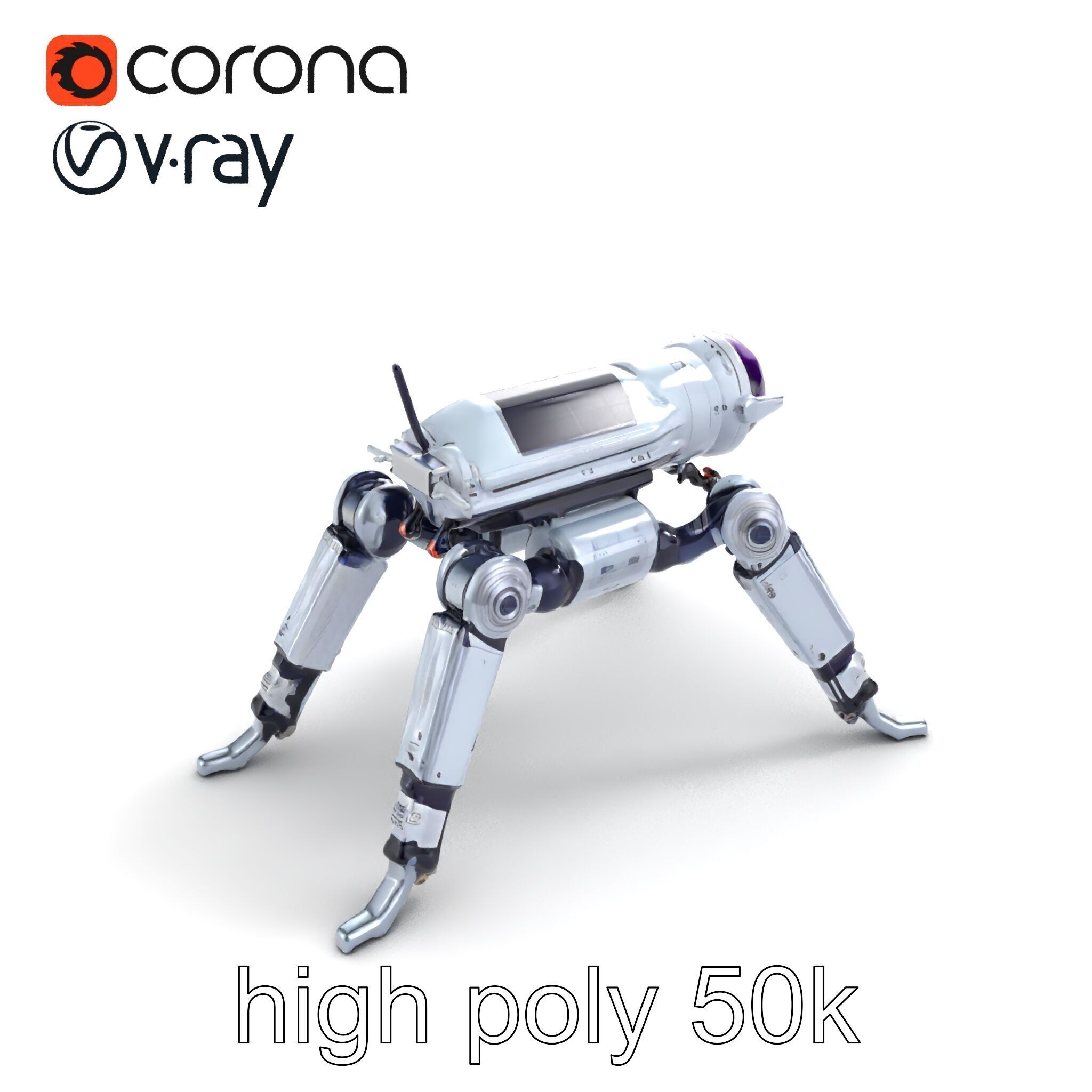 Space Exploration Rover Unit model pack Low-poly 3D model_21