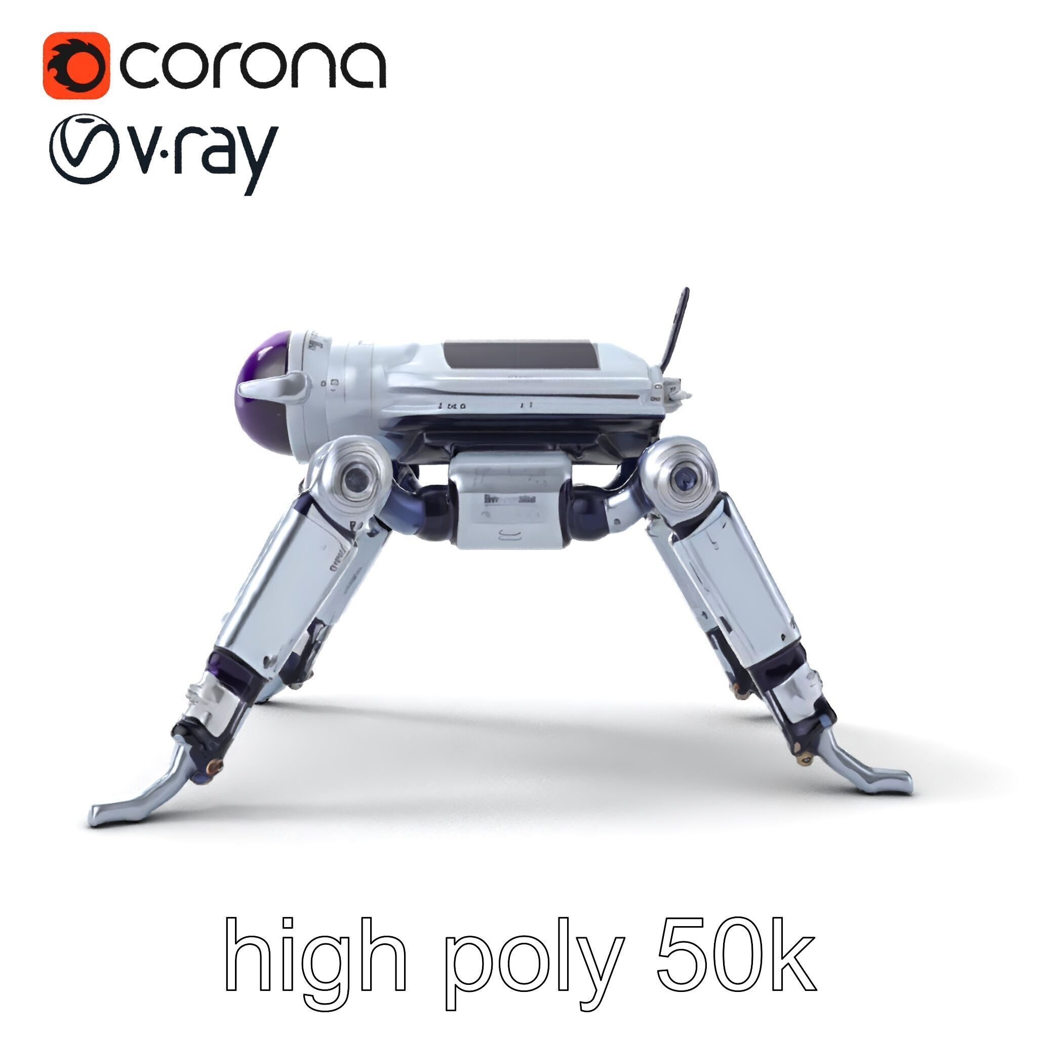 Space Exploration Rover Unit model pack Low-poly 3D model_17