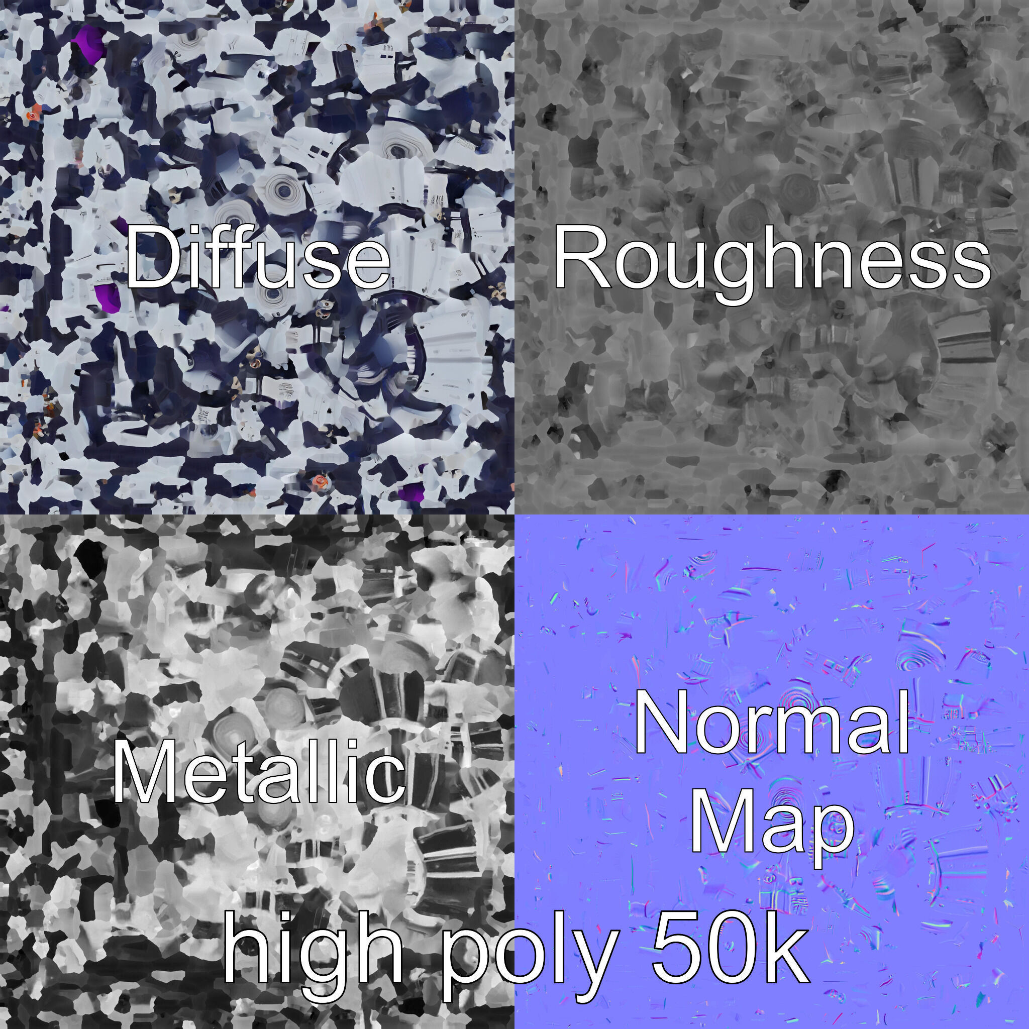 Space Exploration Rover Unit model pack Low-poly 3D model_3