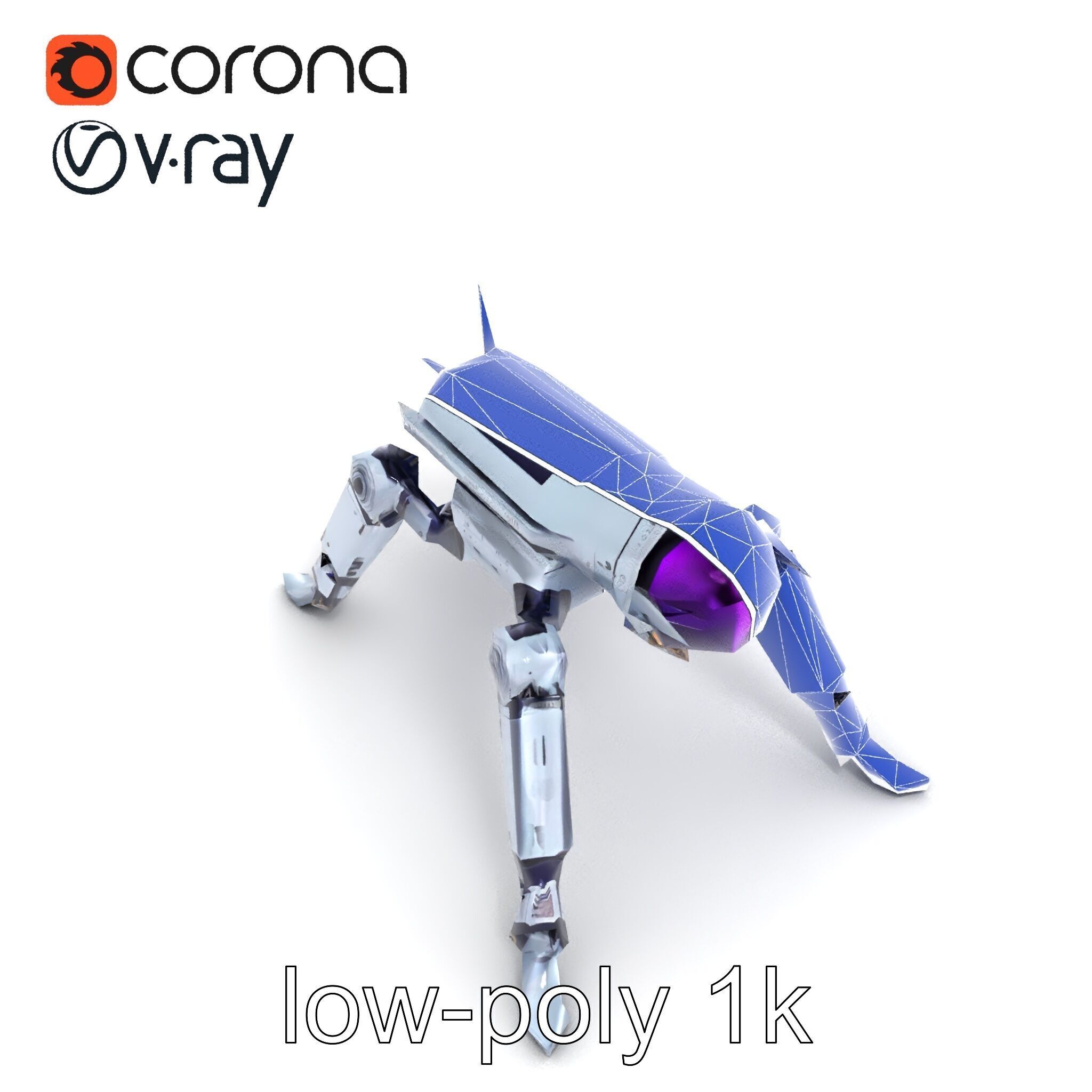 Space Exploration Rover Unit model pack Low-poly 3D model_20