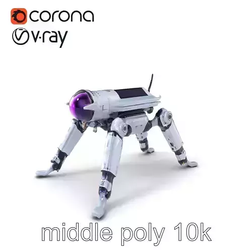 Space Exploration Rover Unit model pack Low-poly 3D model
