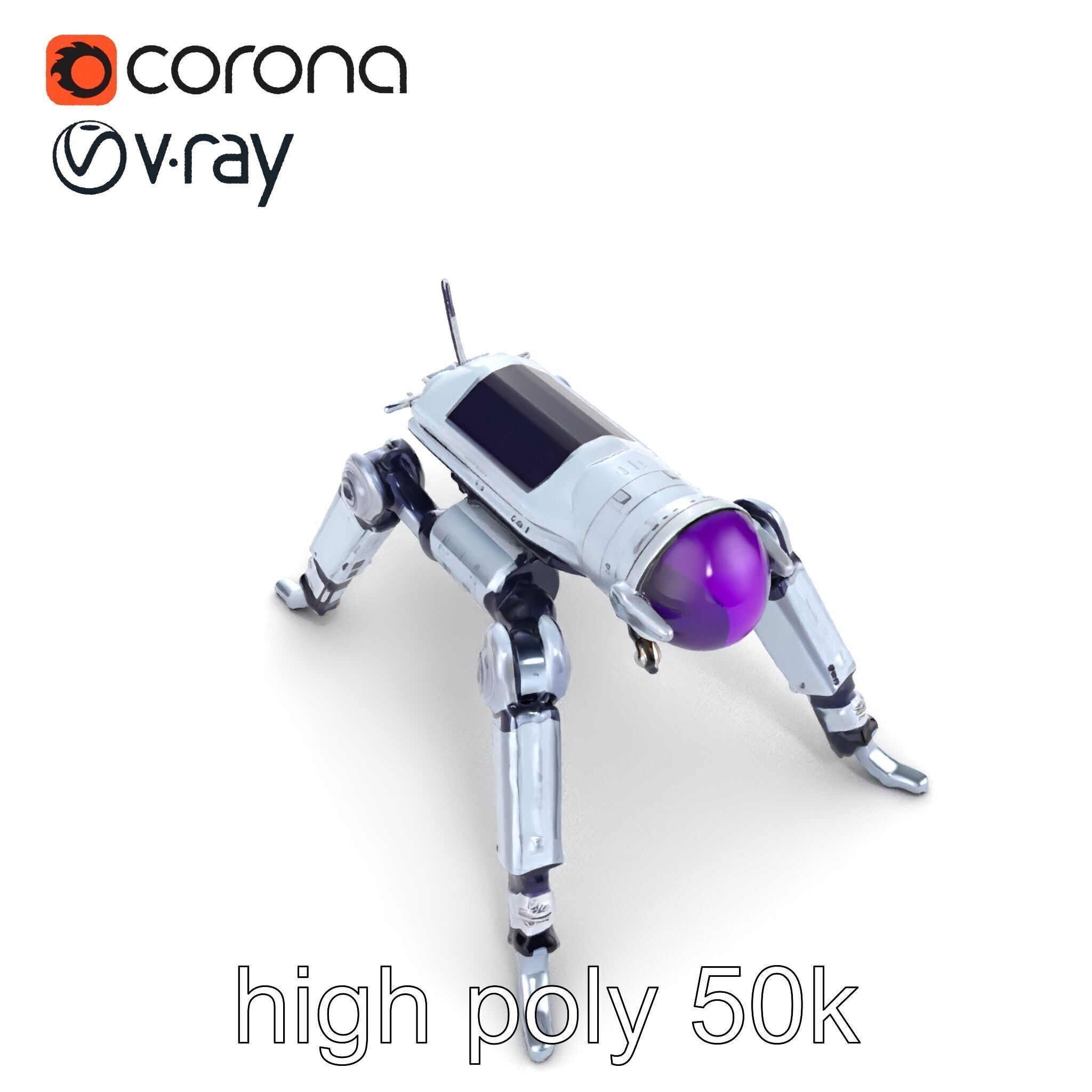 Space Exploration Rover Unit model pack Low-poly 3D model_28