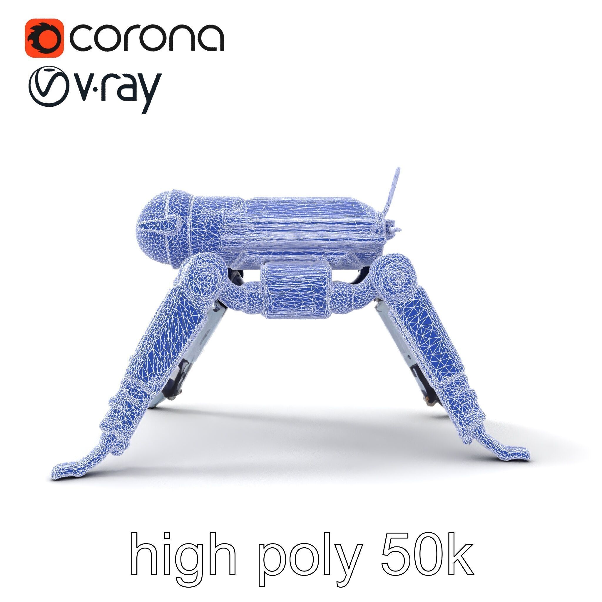 Space Exploration Rover Unit model pack Low-poly 3D model_32