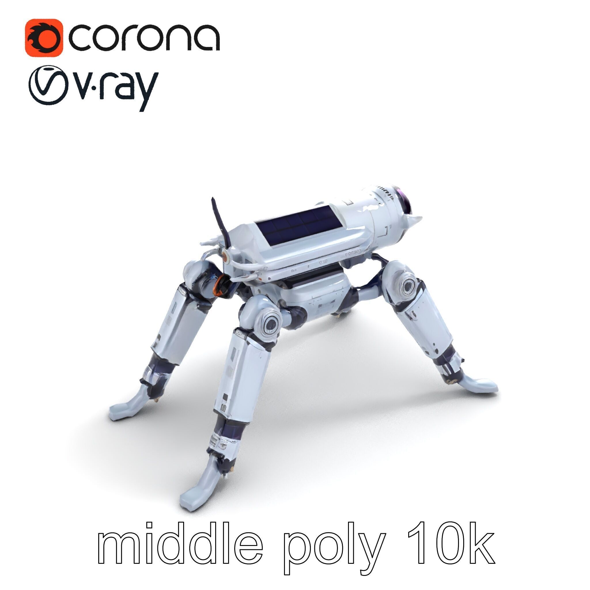 Space Exploration Rover Unit model pack Low-poly 3D model_8