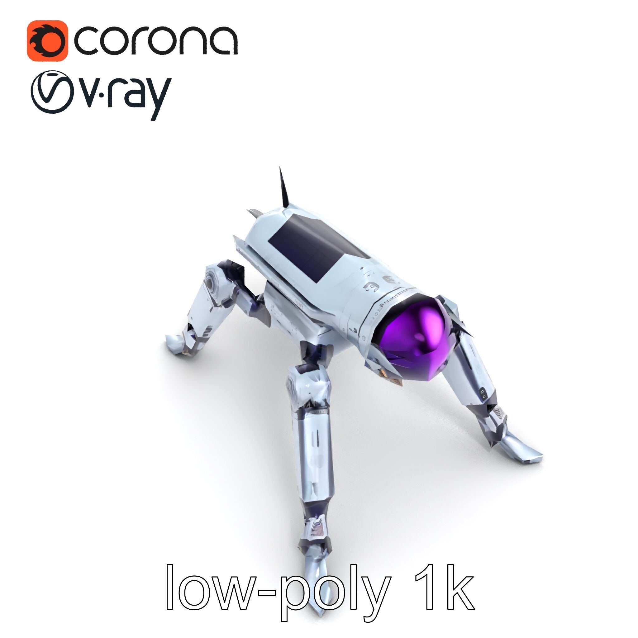 Space Exploration Rover Unit model pack Low-poly 3D model_19