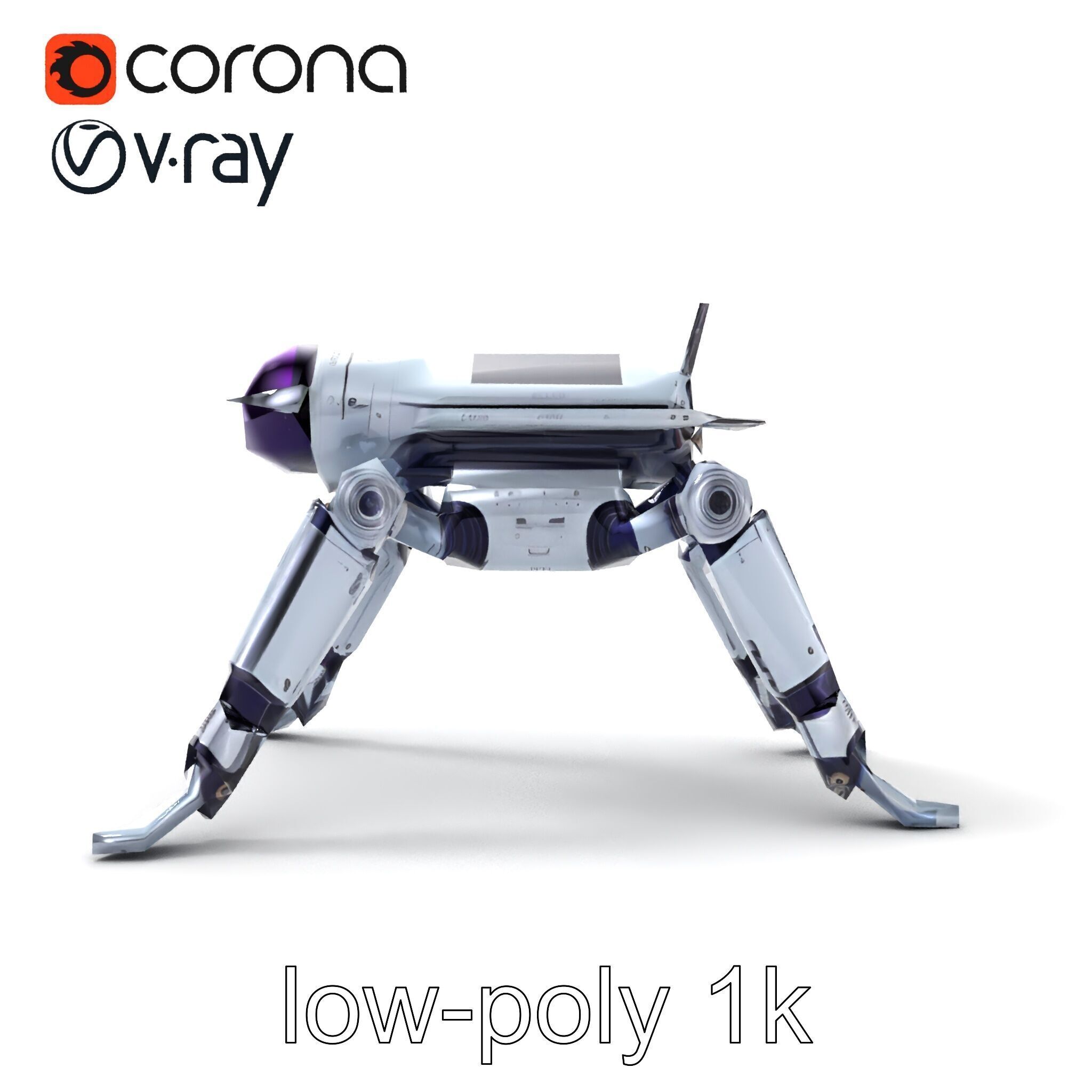 Space Exploration Rover Unit model pack Low-poly 3D model_22