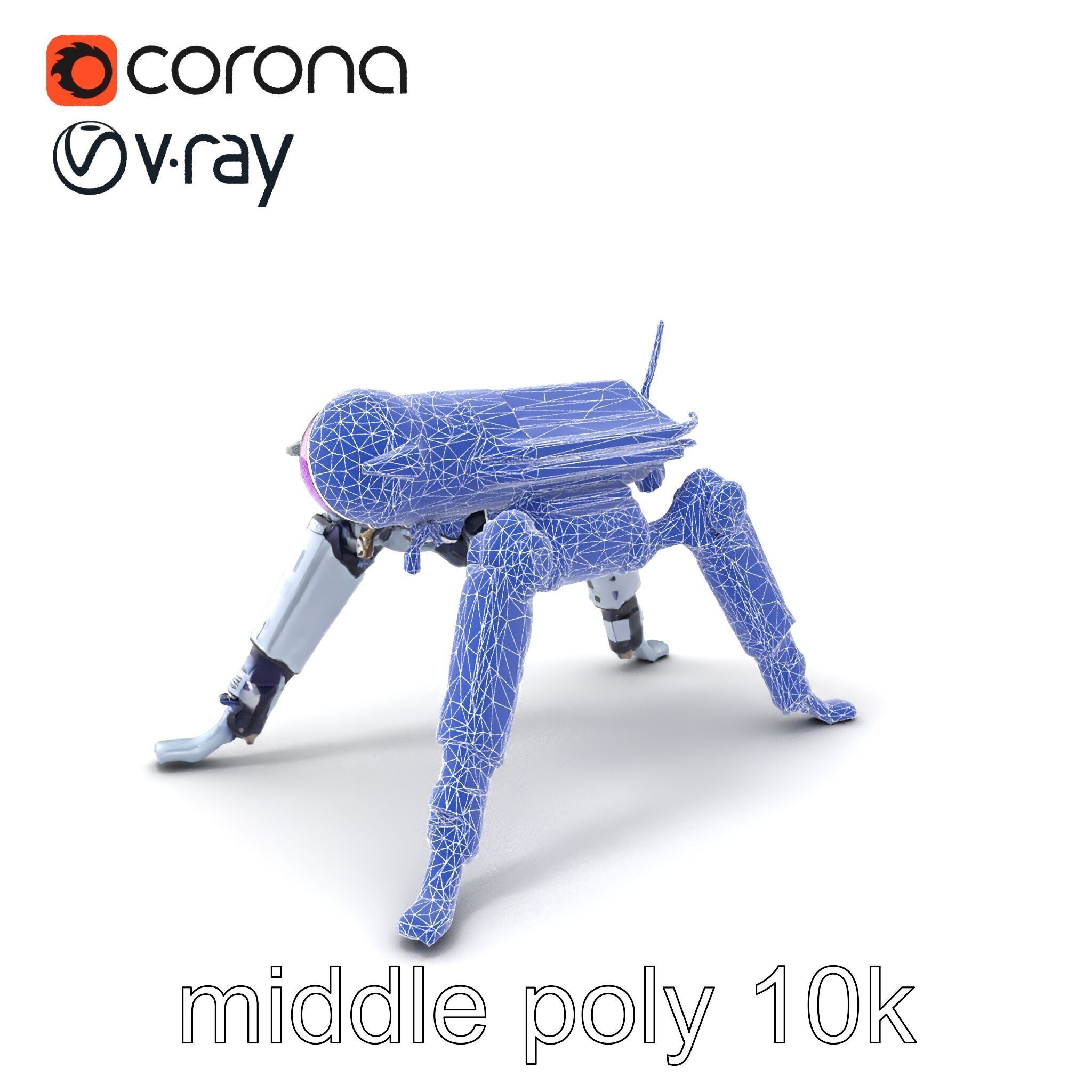 Space Exploration Rover Unit model pack Low-poly 3D model_6