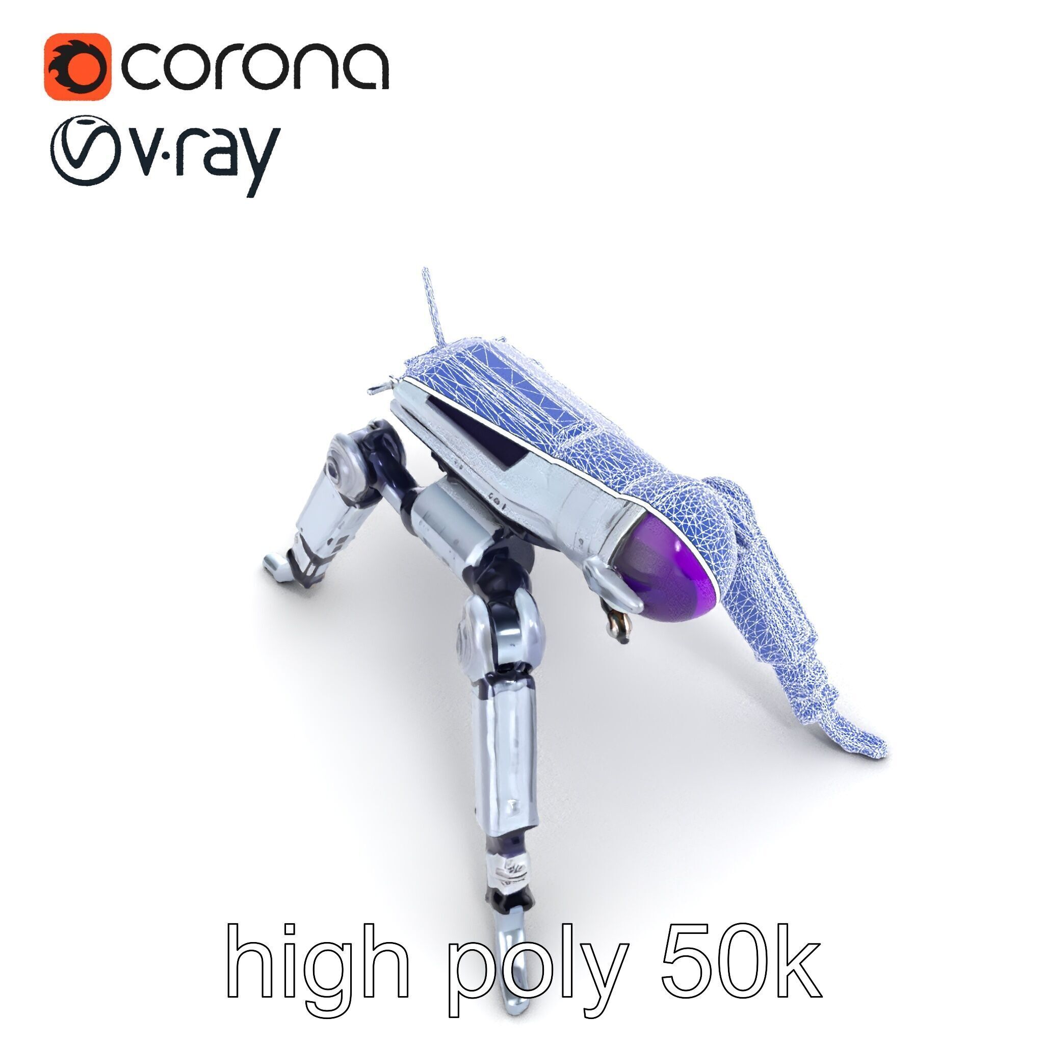 Space Exploration Rover Unit model pack Low-poly 3D model_23