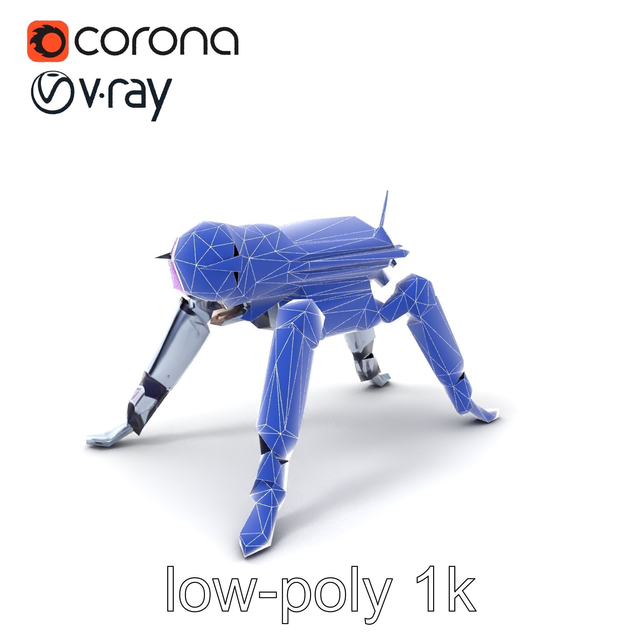 Space Exploration Rover Unit model pack Low-poly 3D model_7