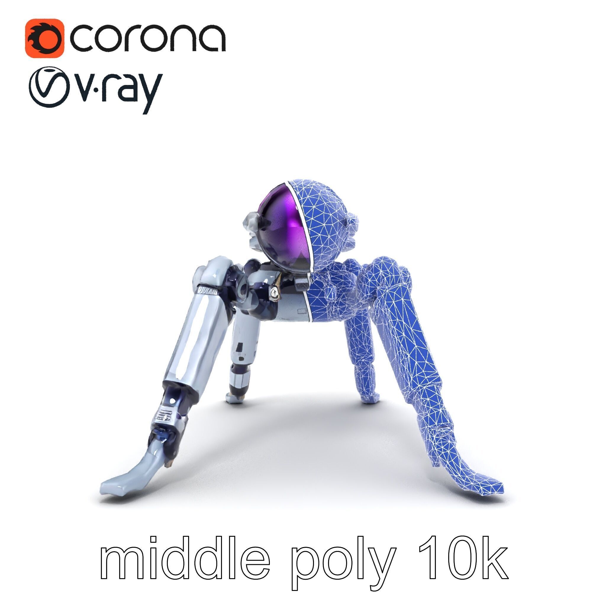 Space Exploration Rover Unit model pack Low-poly 3D model_27