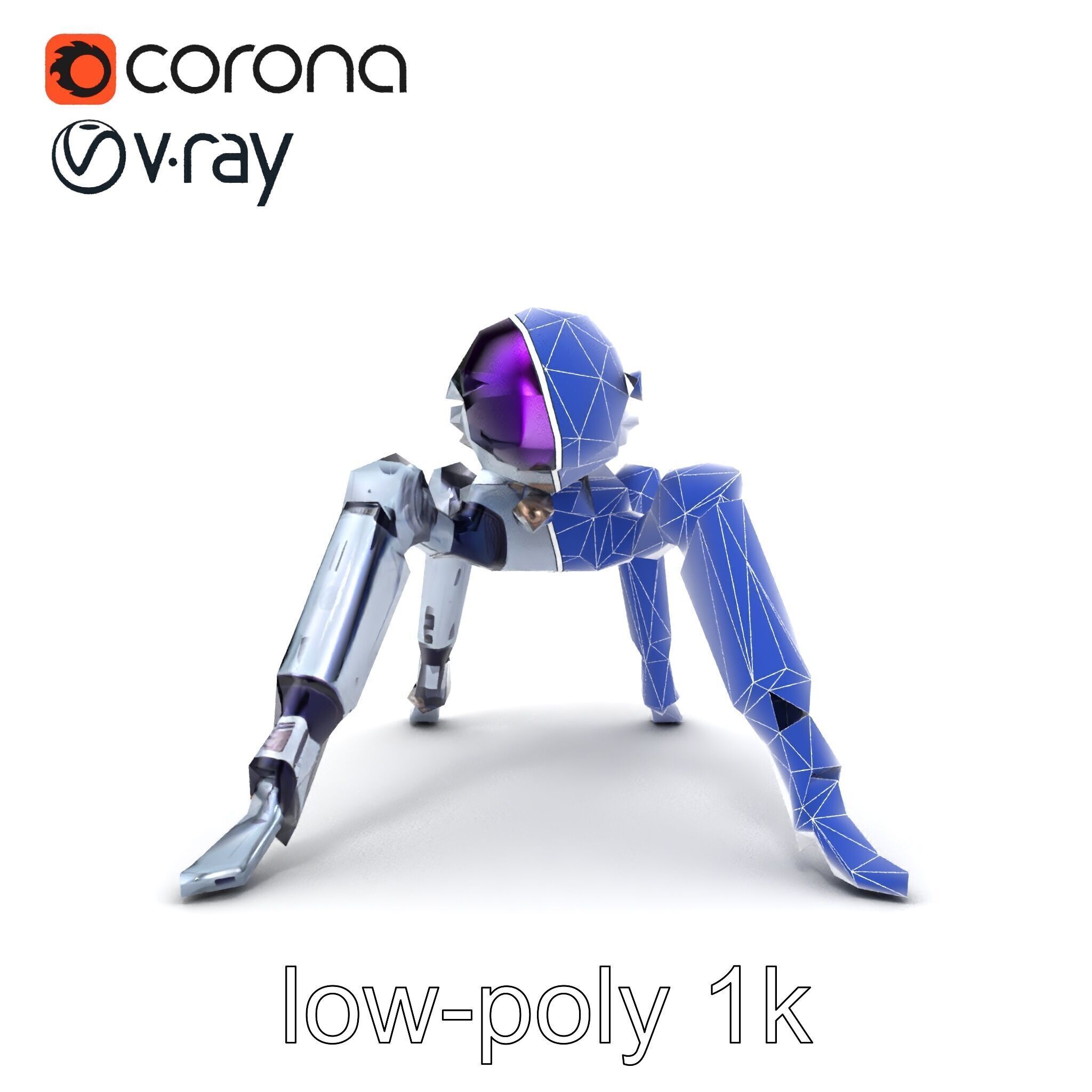 Space Exploration Rover Unit model pack Low-poly 3D model_24