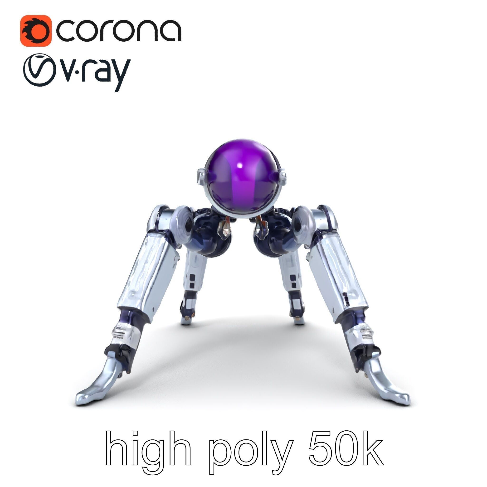 Space Exploration Rover Unit model pack Low-poly 3D model_14