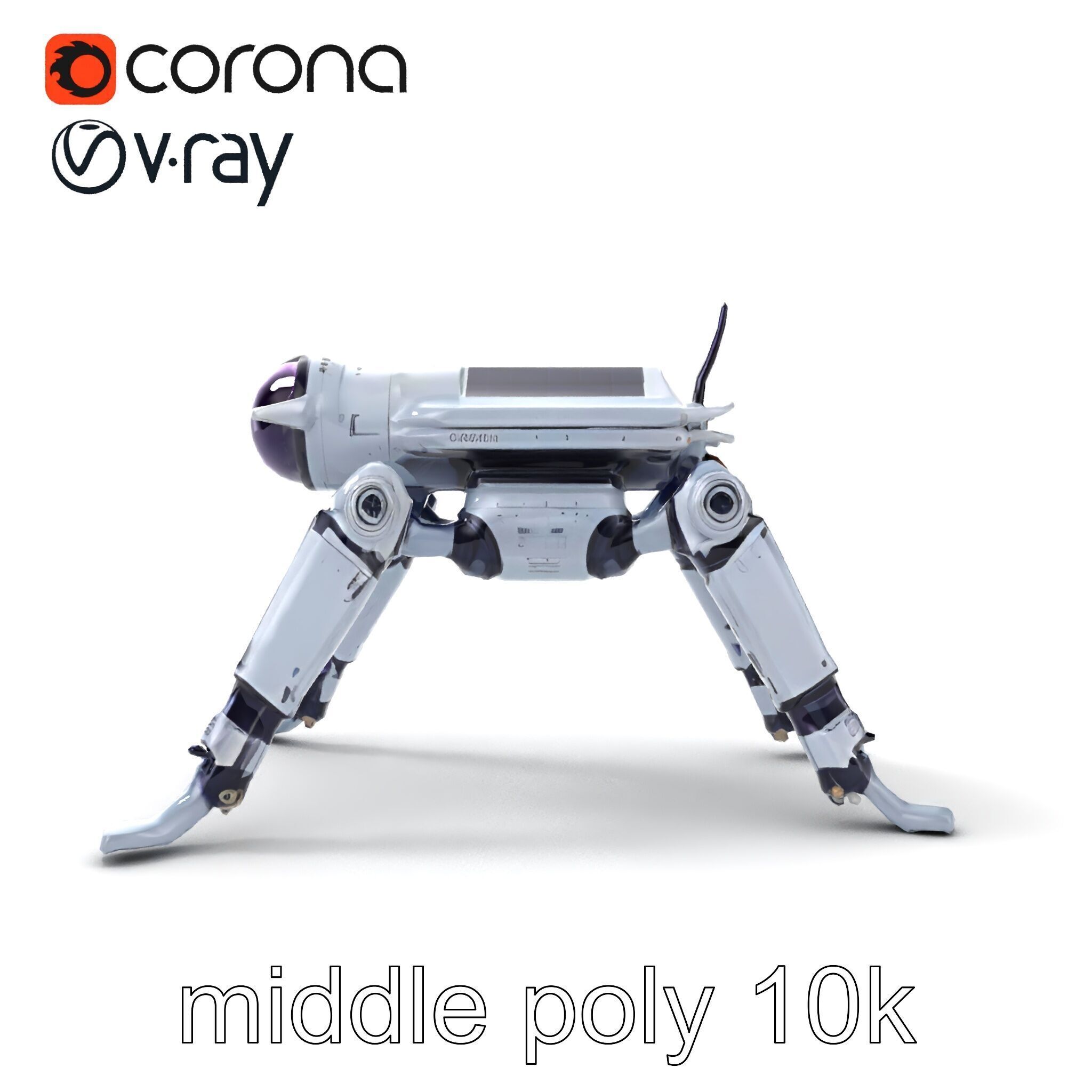 Space Exploration Rover Unit model pack Low-poly 3D model_26