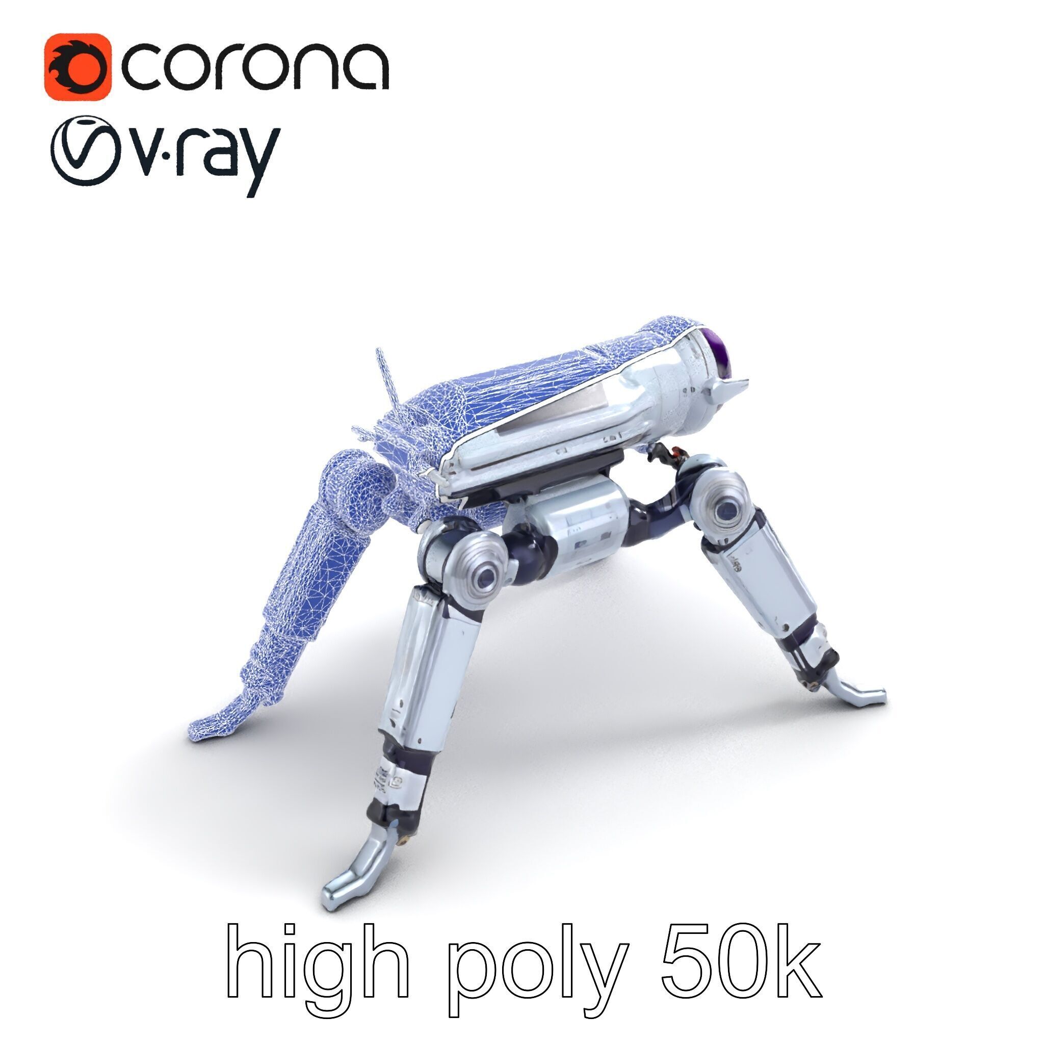 Space Exploration Rover Unit model pack Low-poly 3D model_12