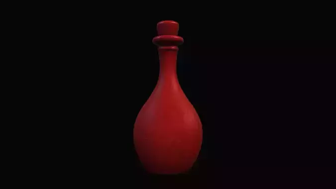 Crimson Draught Potion Bottle 3d Model