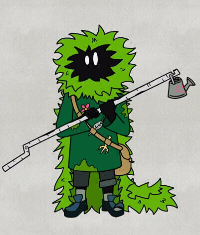 Grass man 3D model