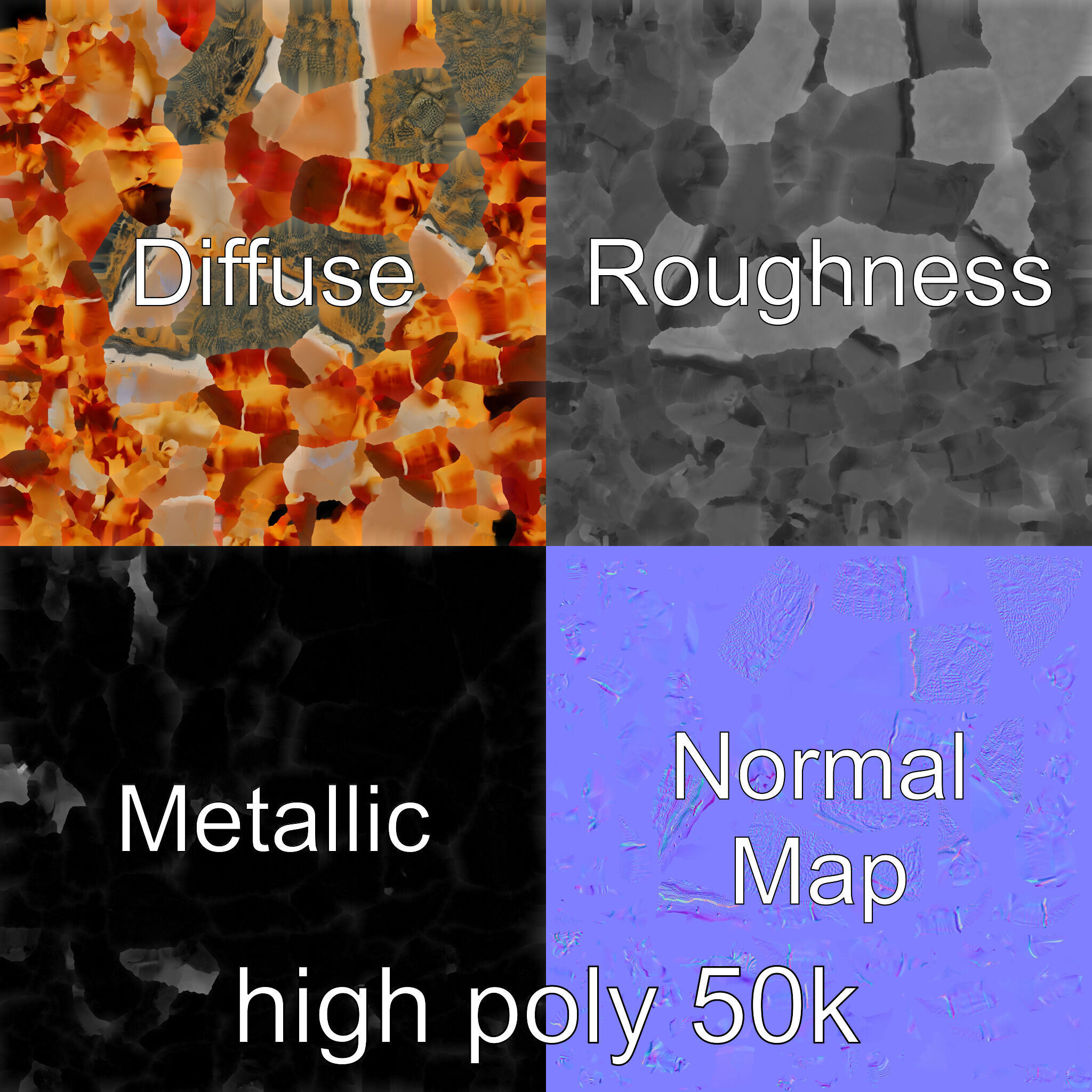 Hermit Crab Detailed Marine Creature model pack Low-poly 3D model_3