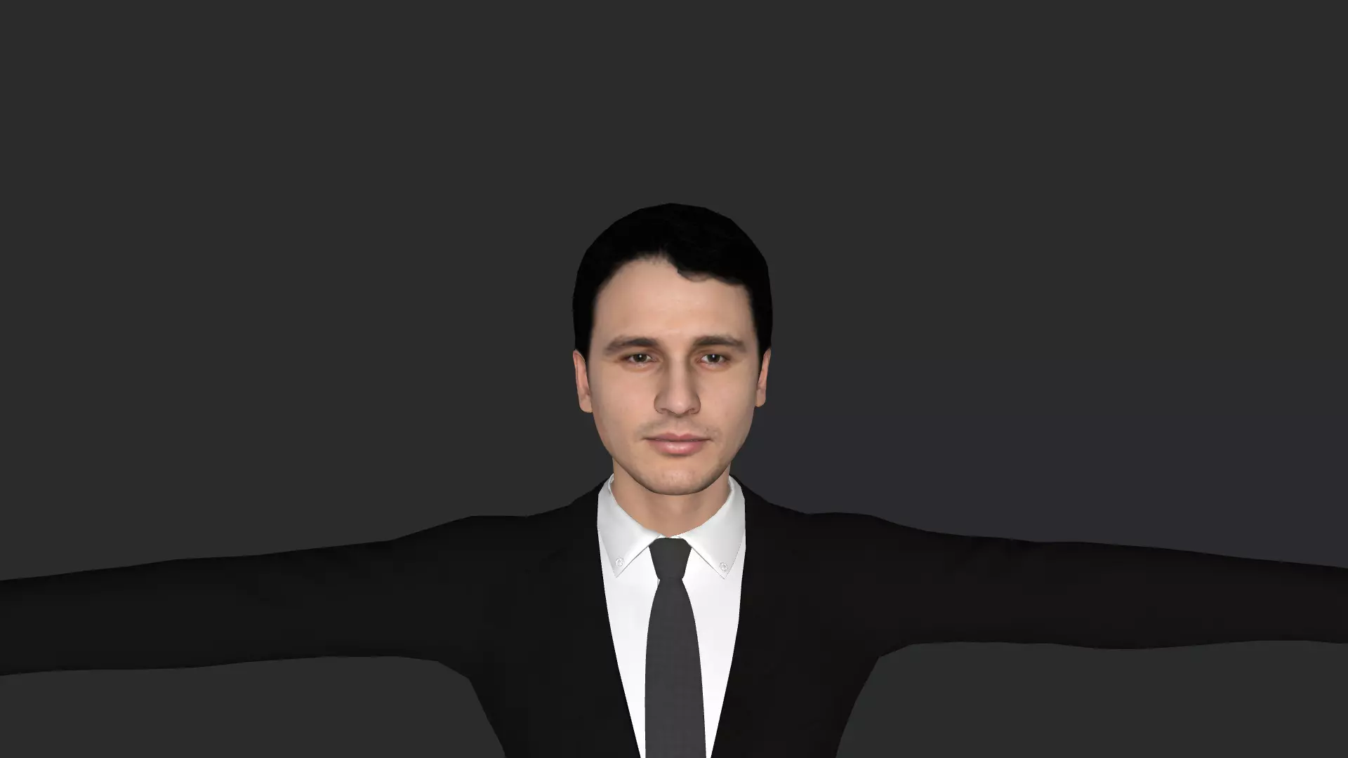 James Franco Hyper Realistic Full Body Rigged 3D Character 3D model_0