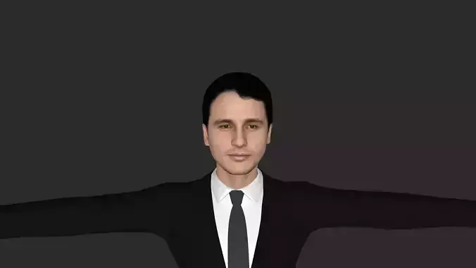 James Franco Hyper Realistic Full Body Rigged 3D Character