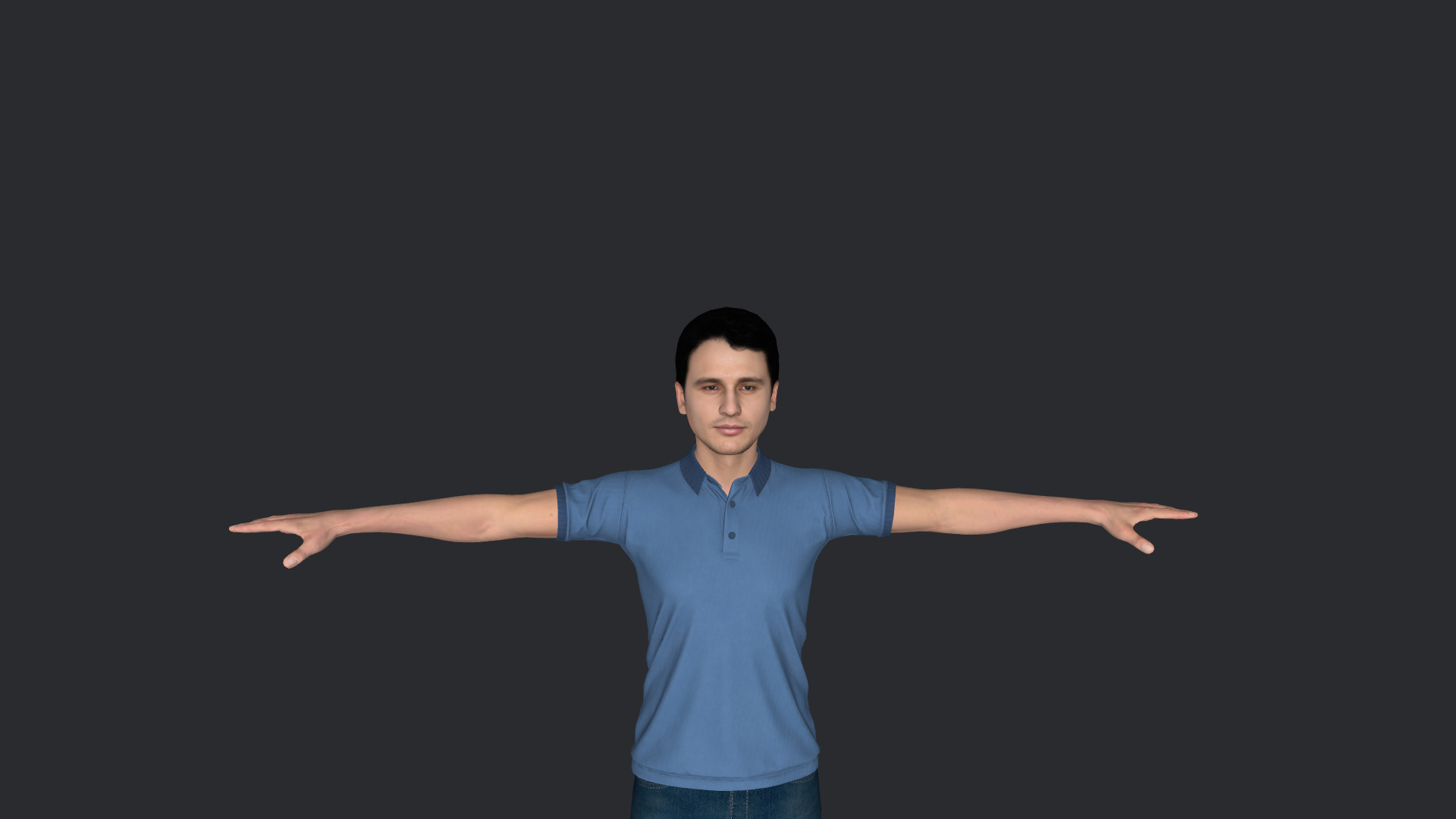 James Franco Hyper Realistic Full Body Rigged 3D Character 3D model_14