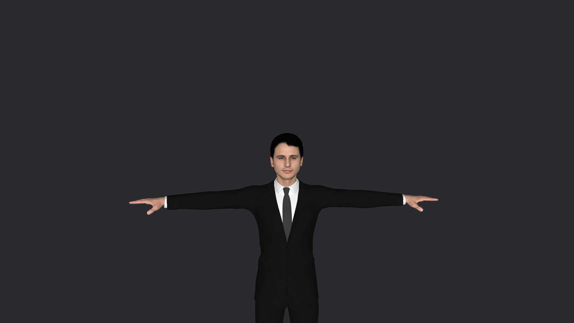 James Franco Hyper Realistic Full Body Rigged 3D Character 3D model_1