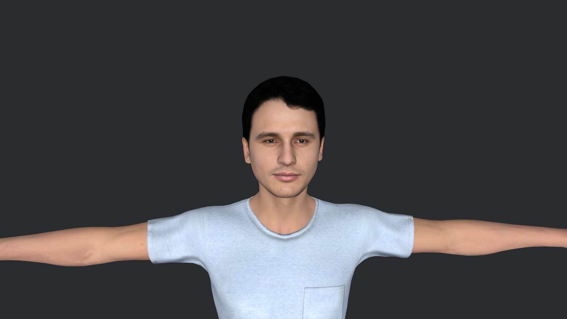 James Franco Hyper Realistic Full Body Rigged 3D Character 3D model_2