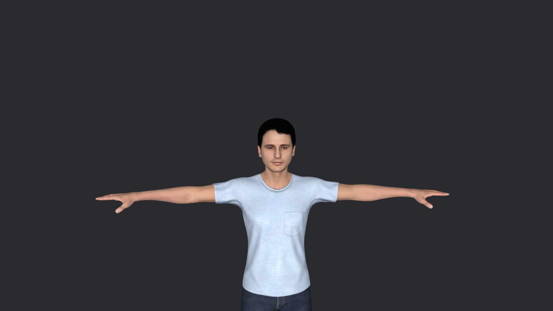 James Franco Hyper Realistic Full Body Rigged 3D Character 3D model_3