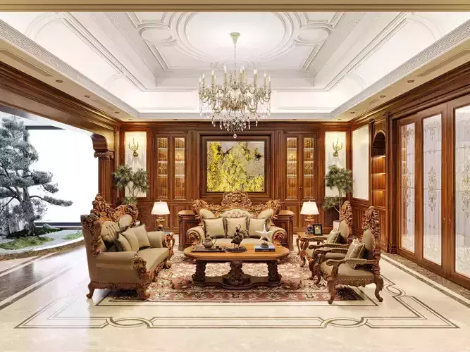Classic style villa interior