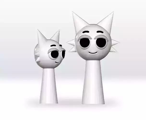 Wenda Sprunki STL 3mf Obj 3D Model Split file Character 