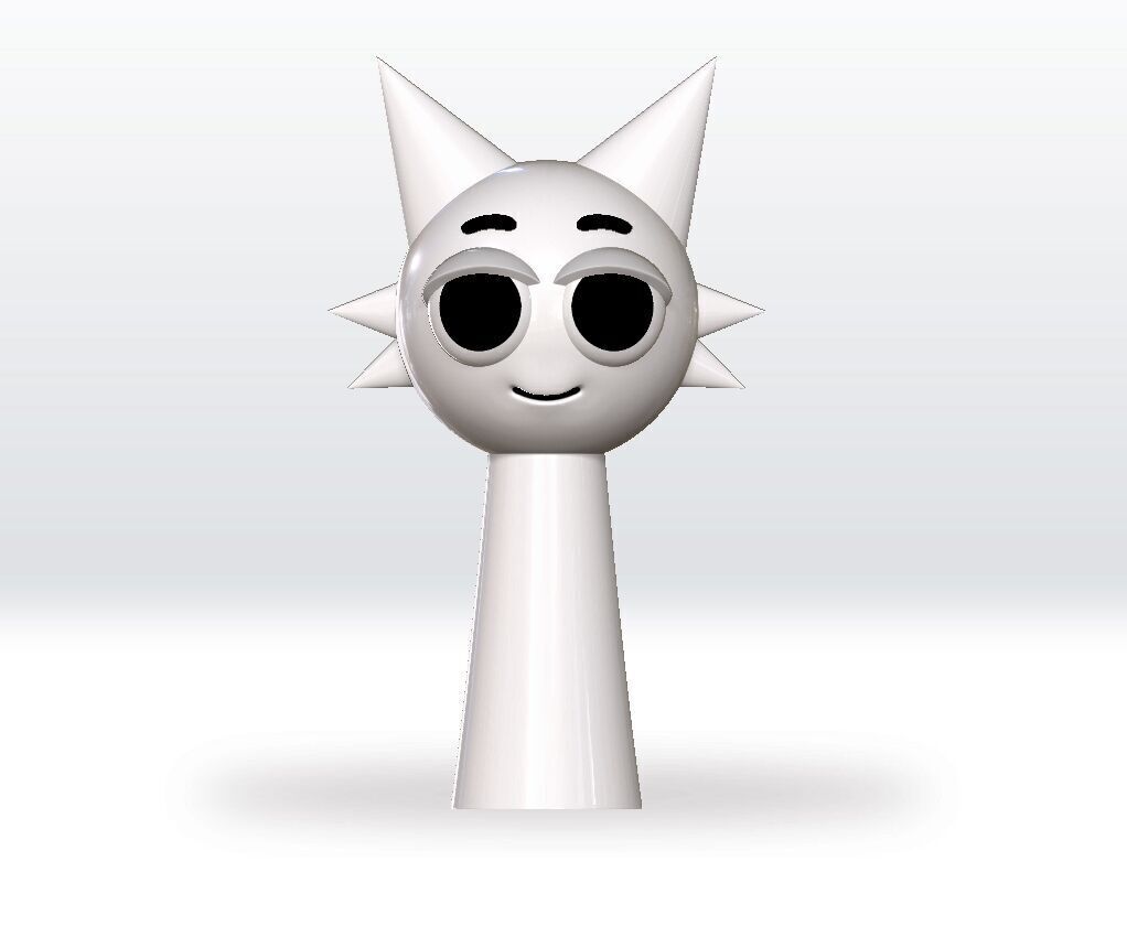 Wenda Sprunki STL 3mf Obj 3D Model Split file Character  3D print model_2