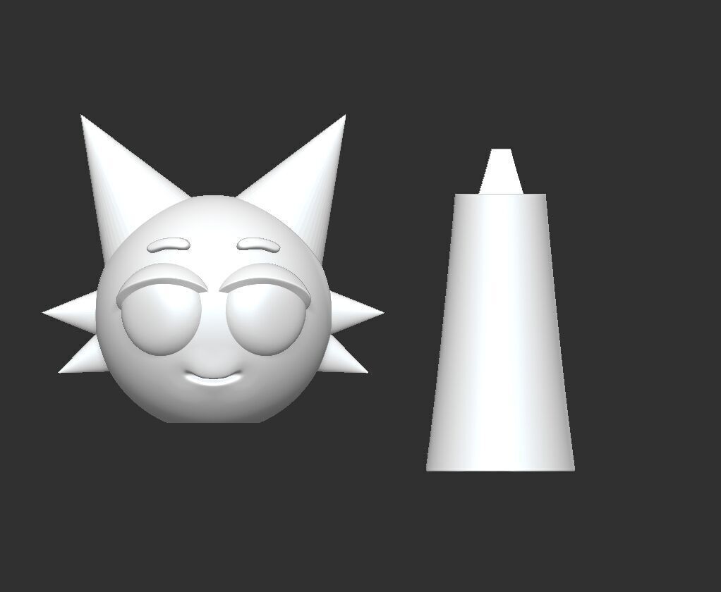 Wenda Sprunki STL 3mf Obj 3D Model Split file Character  3D print model_1