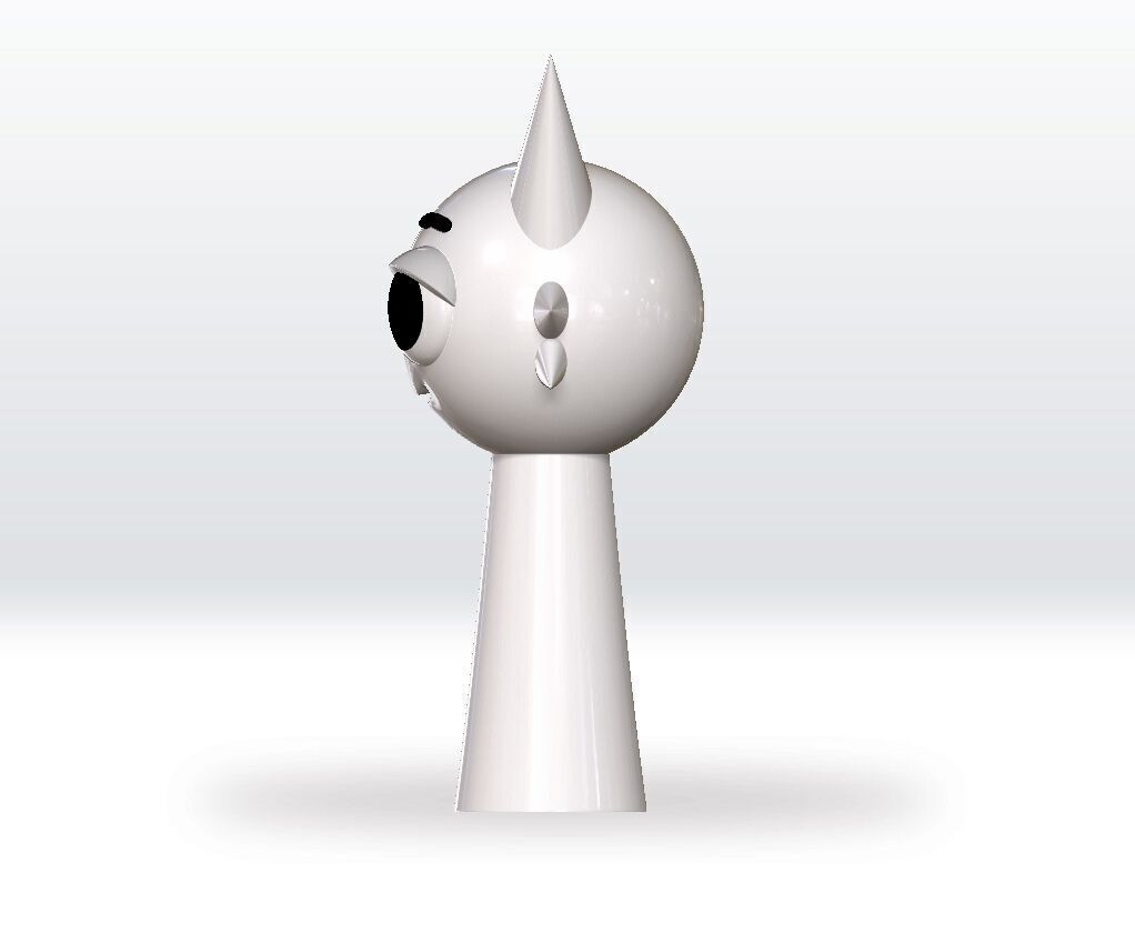 Wenda Sprunki STL 3mf Obj 3D Model Split file Character  3D print model_3