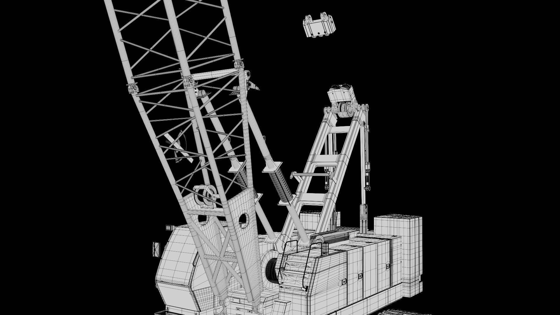 Crawler Crane 3D model_16