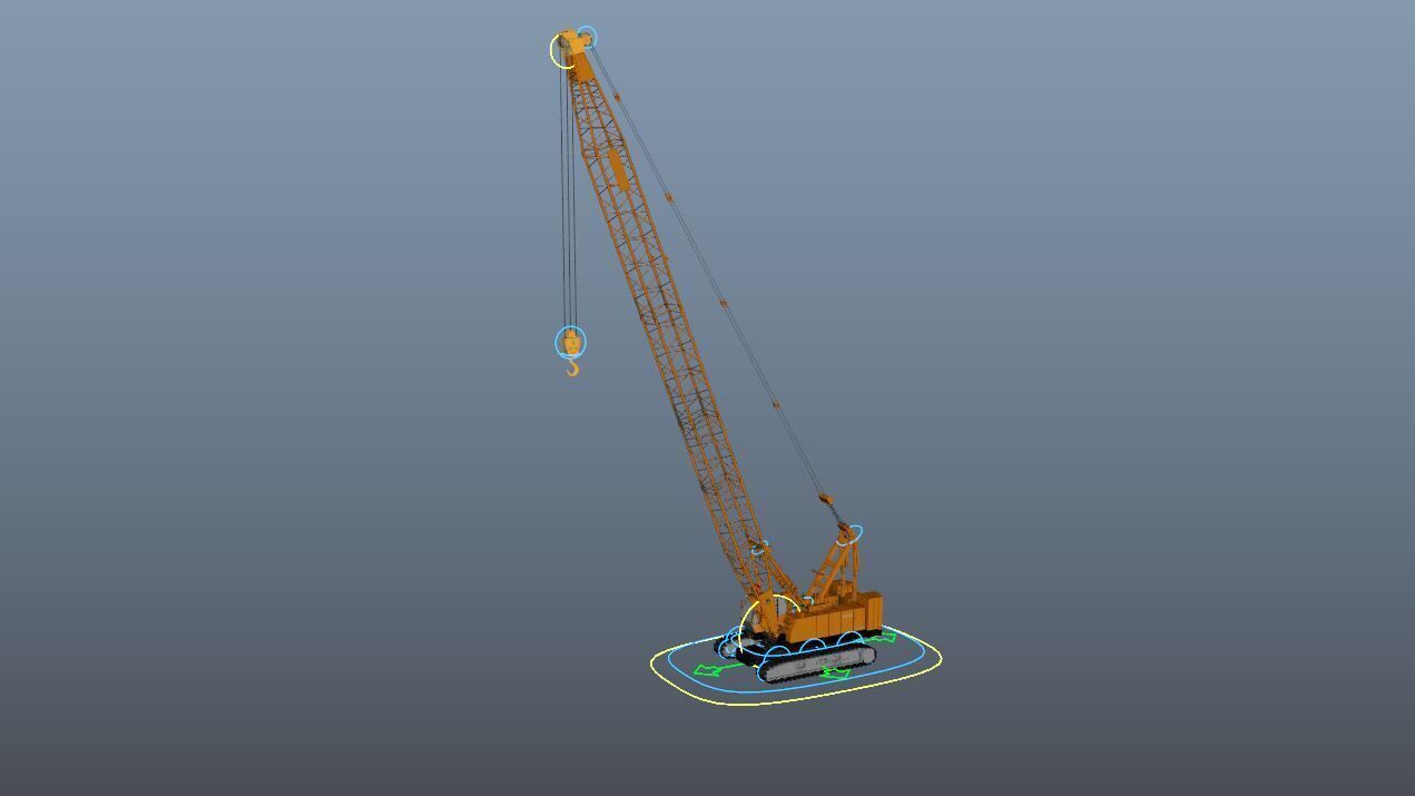 Crawler Crane 3D model_2