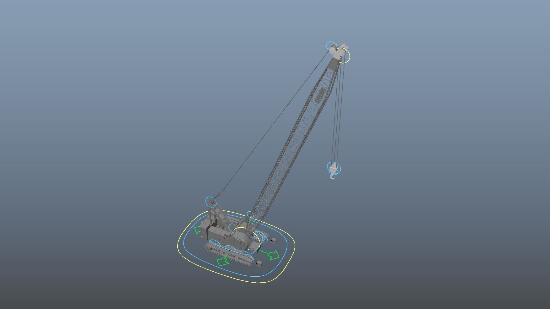 Crawler Crane 3D model_4
