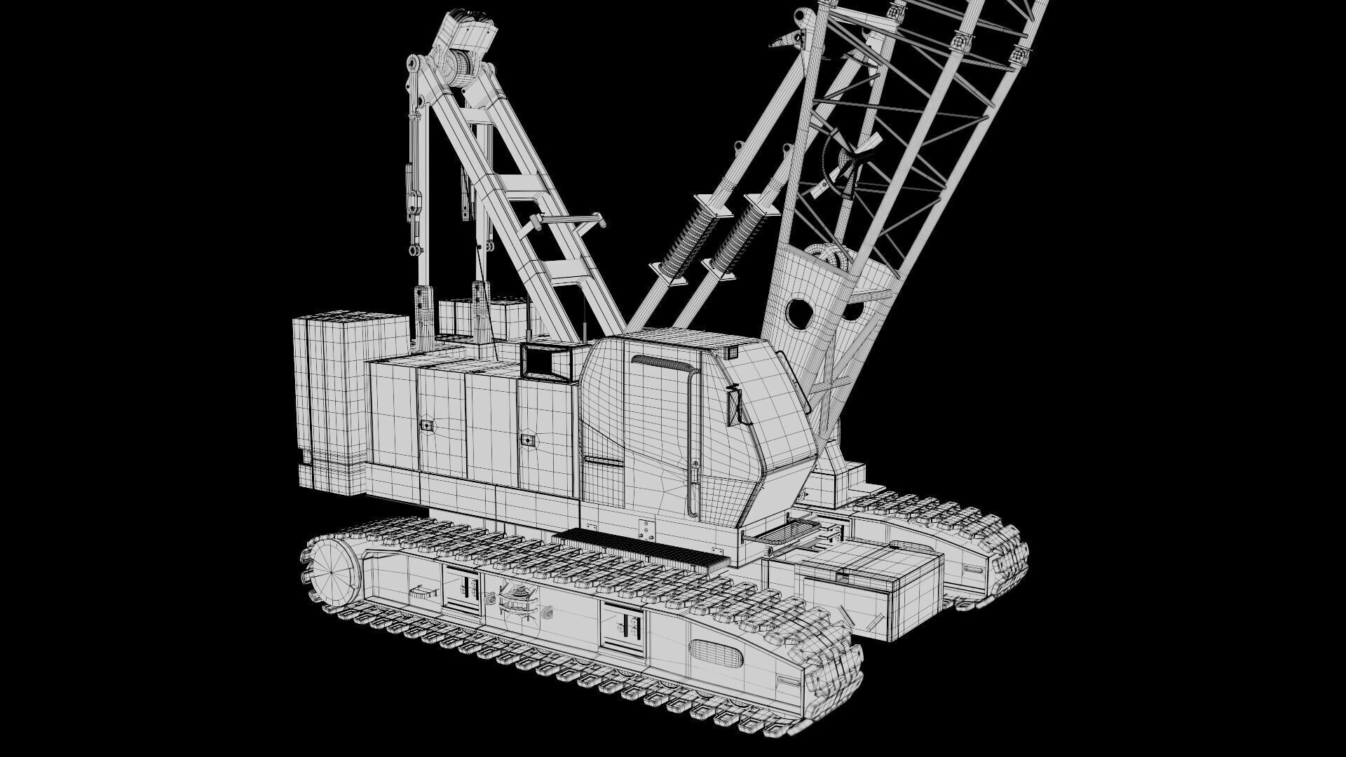 Crawler Crane 3D model_15