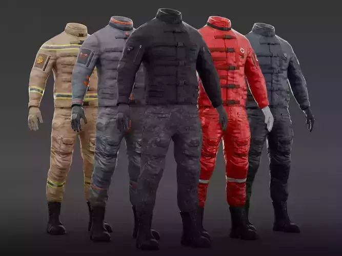 character clothes Low-poly 3D model