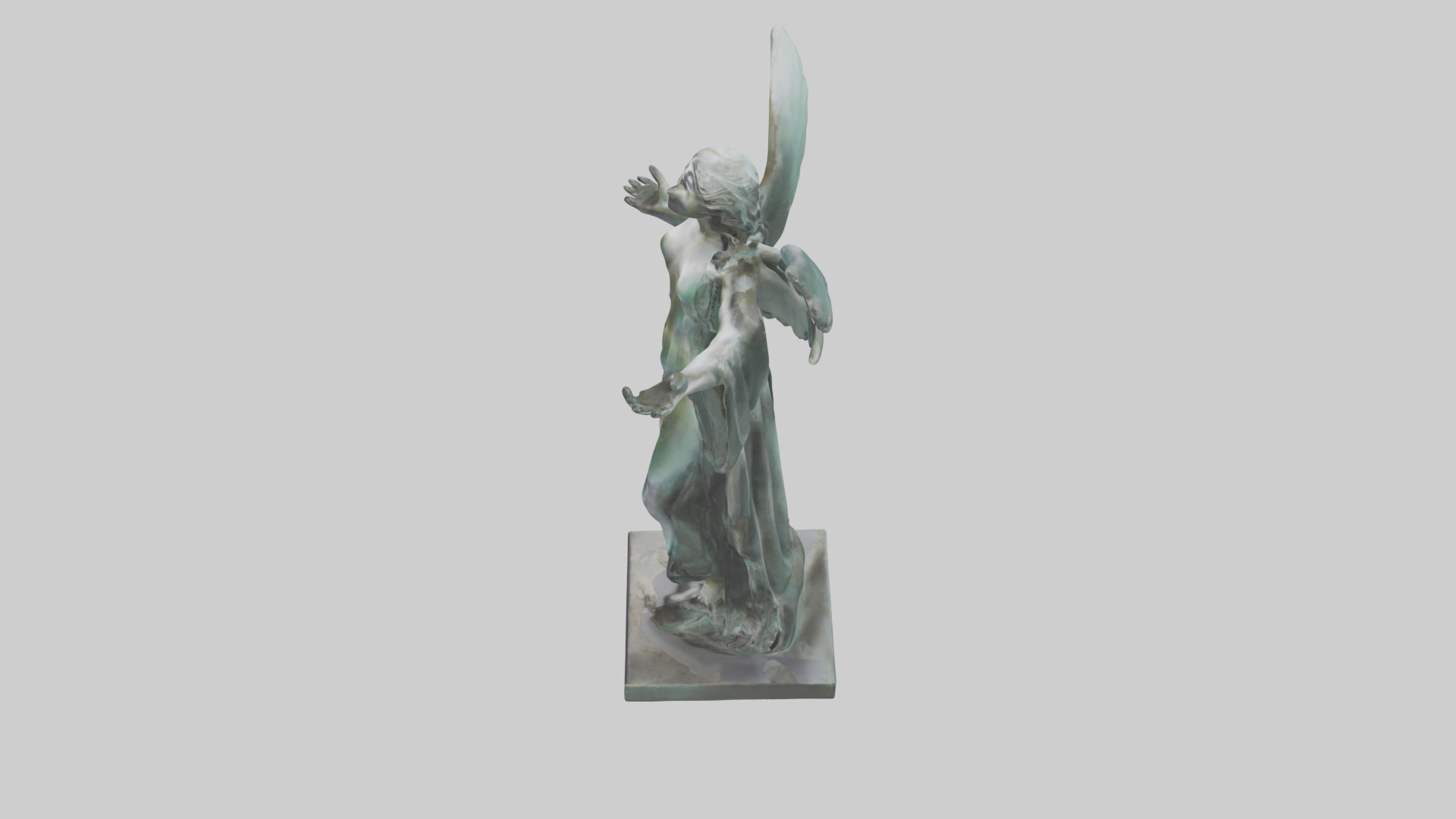 Liberated Dream statue model Low-poly 3D model_17