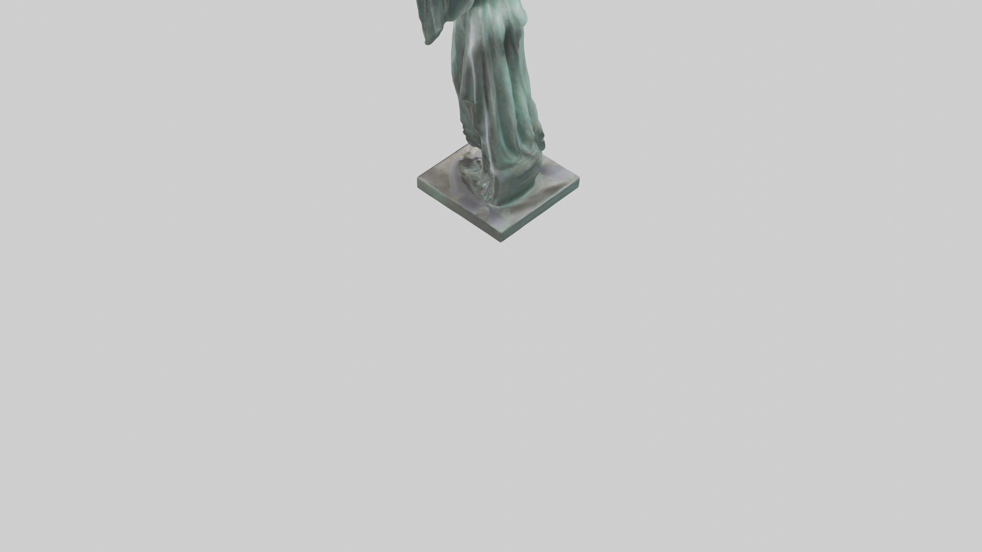 Liberated Dream statue model Low-poly 3D model_6