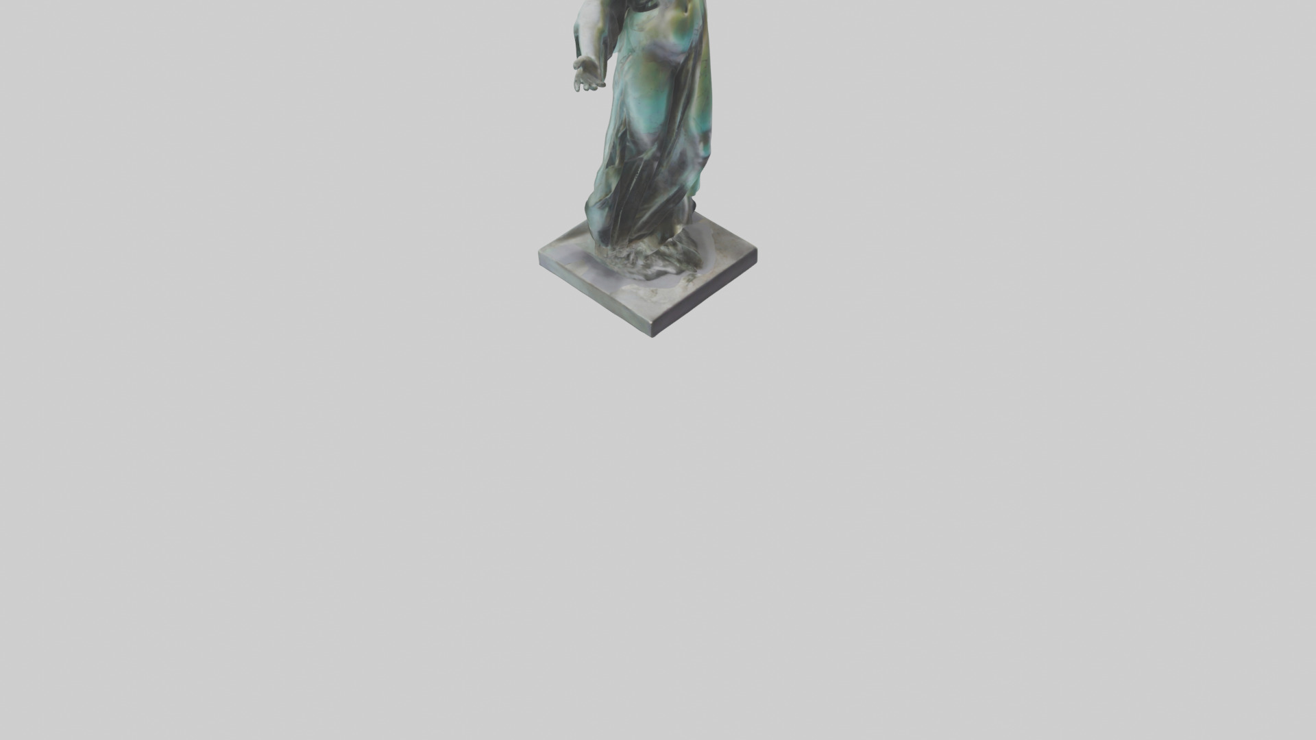 Liberated Dream statue model Low-poly 3D model_9
