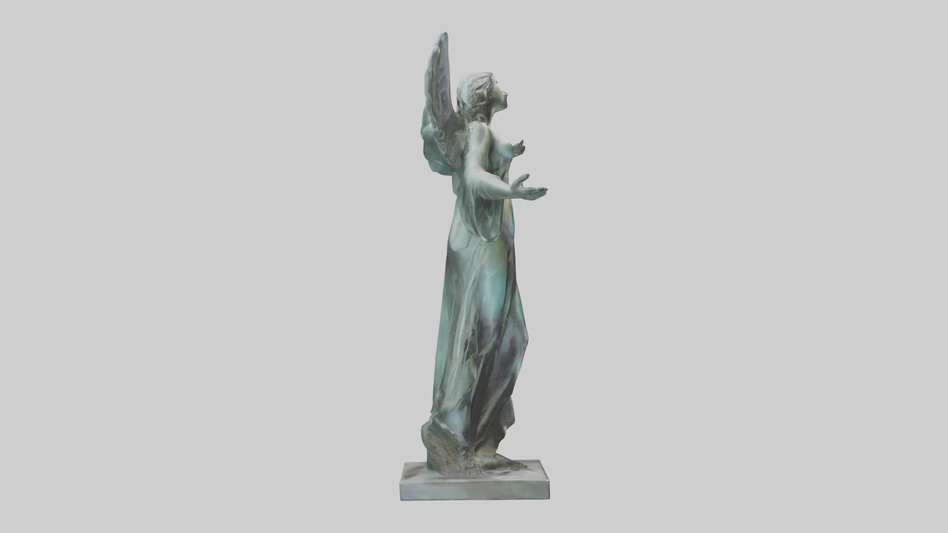 Liberated Dream statue model Low-poly 3D model_13