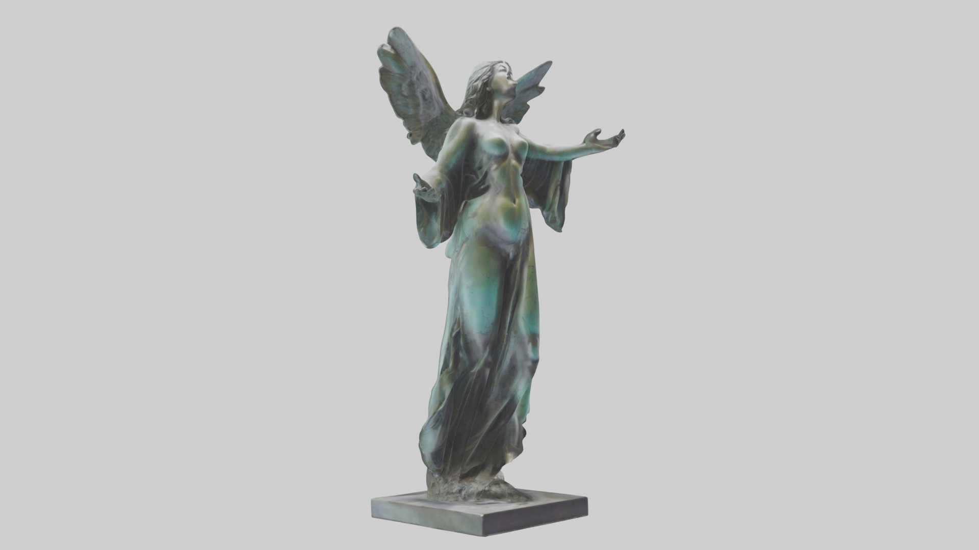 Liberated Dream statue model Low-poly 3D model_11