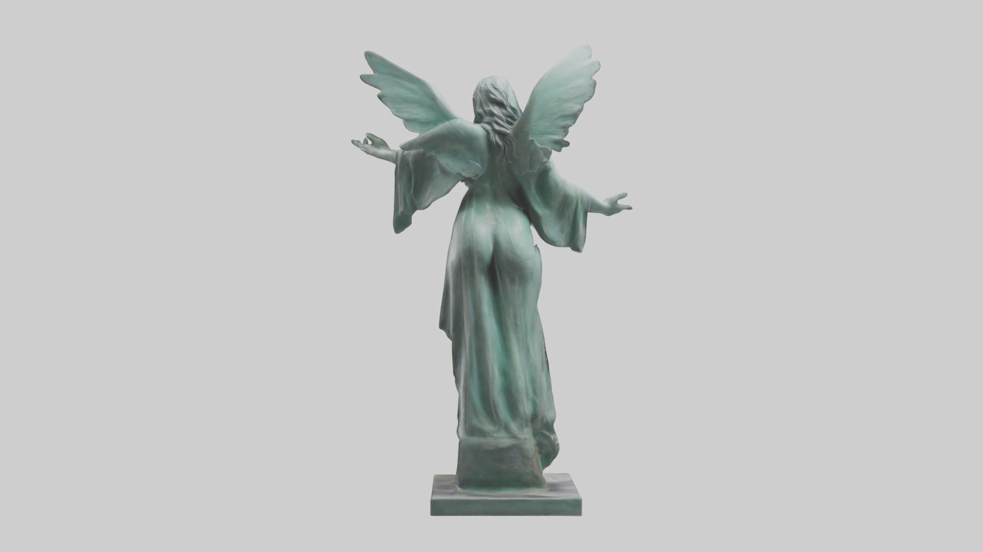 Liberated Dream statue model Low-poly 3D model_3