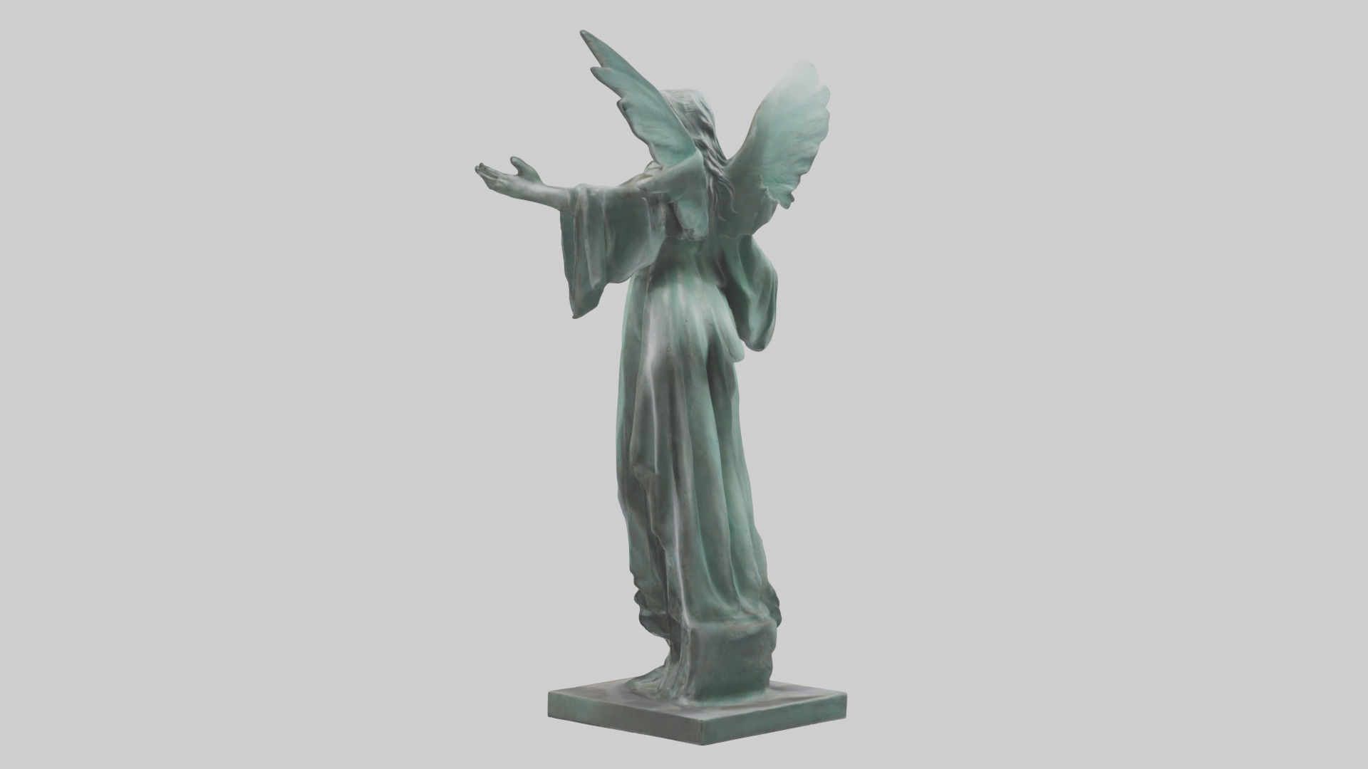 Liberated Dream statue model Low-poly 3D model_4